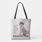 Tote Bag Schnauzer Mom Fourre-tout (Dos)