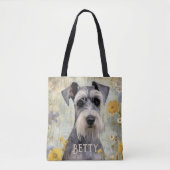 Tote Bag Schnauzer personnalisé (Devant)