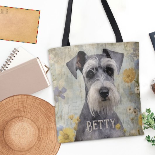Tote Bag Schnauzer personnalisé