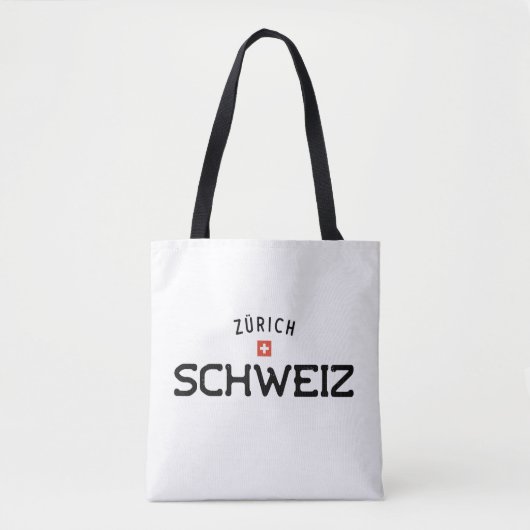 Tote Bag Schweiz zurichois en détresse (Suisse) (Devant)