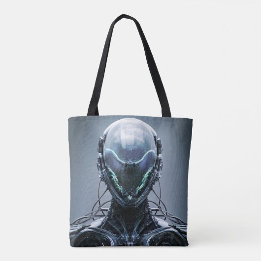 Tote Bag Sci fi Assassin Cyberpunk Hunter Droid (Dos)