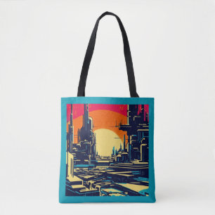 Tote Bag Sciage urbain futuriste SF 1