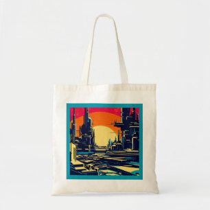 Tote Bag Sciage urbain futuriste SF 1