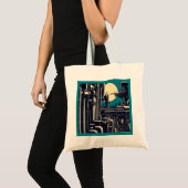 Tote Bag Sciage urbain futuriste SF 2 (Devant (produit))