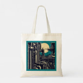 Tote Bag Sciage urbain futuriste SF 2 (Dos)