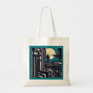 Tote Bag Sciage urbain futuriste SF 2
