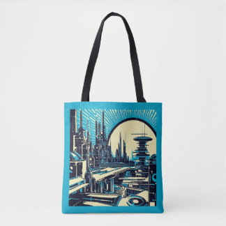 Tote Bag Sciage urbain futuriste SF 3