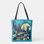 Tote Bag Sciage urbain futuriste SF 3 (Dos)