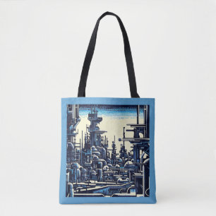 Tote Bag Sciage urbain futuriste SF 4
