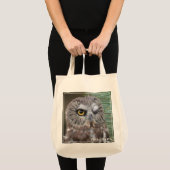 Tote Bag Scie-affûtez le hibou (Devant (produit))