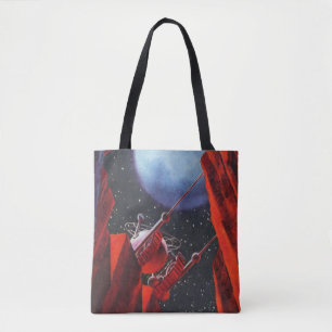 Tote Bag Science-fiction vintage, Canyon Space Moon Rover