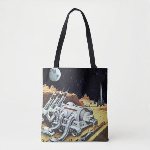 Tote Bag Science-fiction vintage, Station spatiale sur la L
