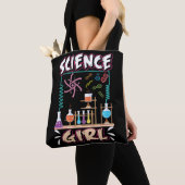 Tote Bag Scientifique de laboratoire en chimie des filles (De près)