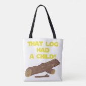 Tote Bag SciFi Spoof Chemise - Ce Journal Avait Un Enfant! (Dos)