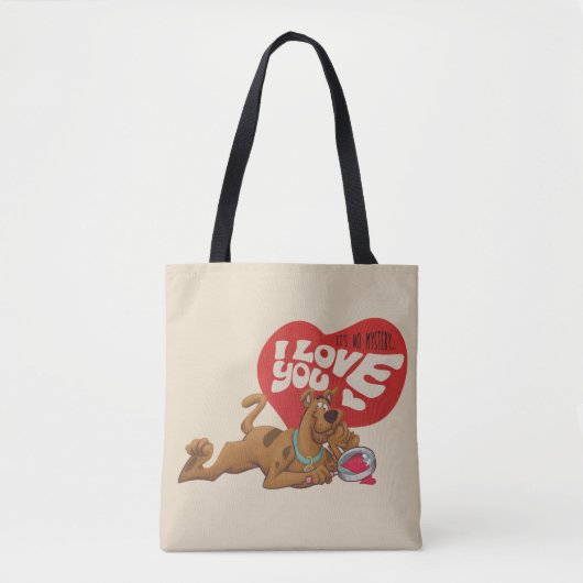 Tote Bag Scooby-Doo - Ce n'est pas un mystère... Je t'aime (Devant)