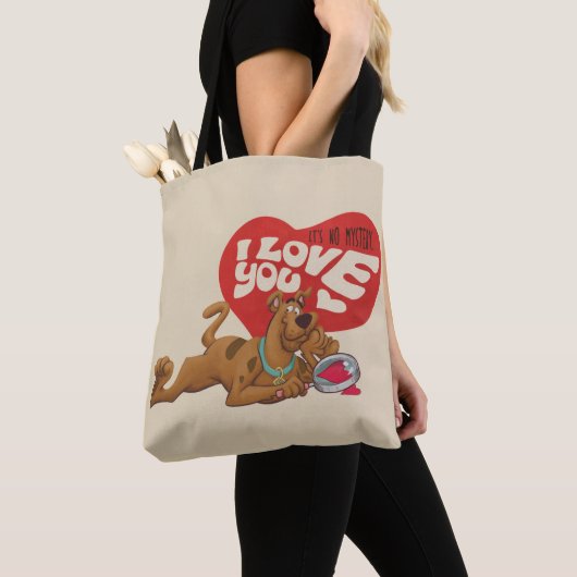 Tote Bag Scooby-Doo - Ce n'est pas un mystère... Je t'aime (De près)
