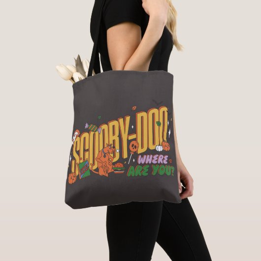 Tote Bag Scooby-Doo Halloween Snack Logo (De près)