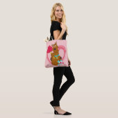 Tote Bag Scooby-Doo Holding Heart Lolipops (Sur le modèle)