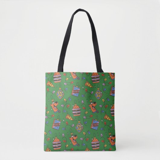 Tote Bag Scooby-Doo Holiday Snack Lights Pattern (Devant)
