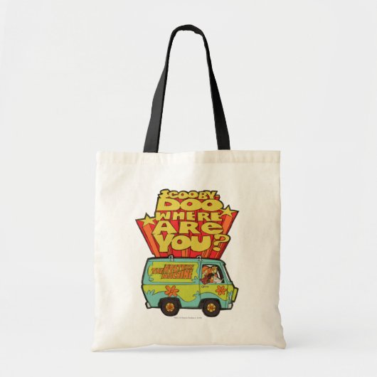 Tote Bag Scooby-Doo | "Où Es-Tu ?" Retro Cartoon Van (Devant)
