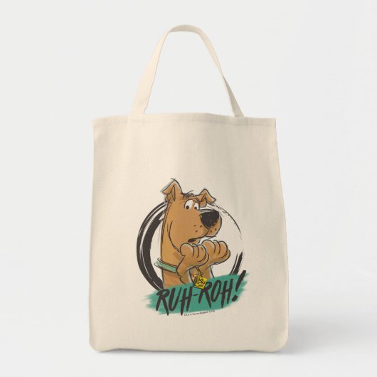 Tote Bag Scooby-Doo "Ruh Roh !" Croquis de marqueur (Devant)