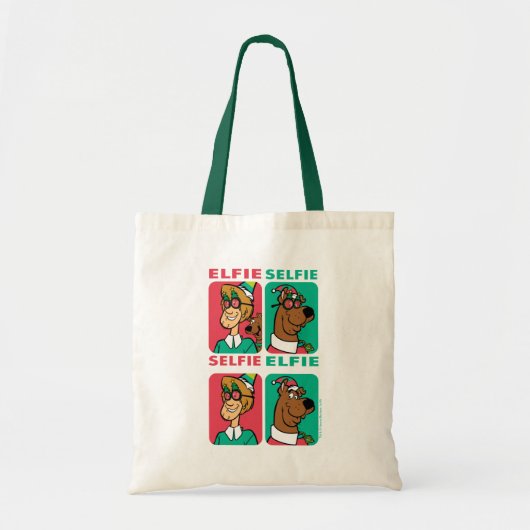 Tote Bag Scooby-Doo & Shaggy "Elfie Selfie" (Devant)