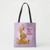 Tote Bag Scooby-Doo - Tu es ma douce (Devant)