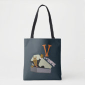 Tote Bag Scooby-Doo | V est pour Vampire (Devant)