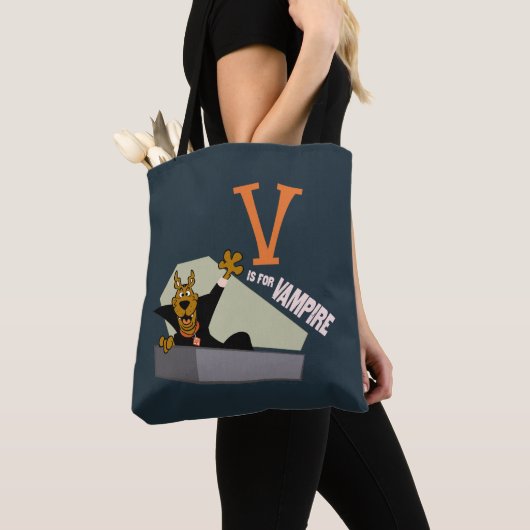 Tote Bag Scooby-Doo | V est pour Vampire (De près)