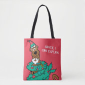 Tote Bag Scooby-Doo Wrapped in Wreaths (Devant)
