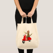 Tote Bag Scooter de singe de chaussette (Devant (produit))