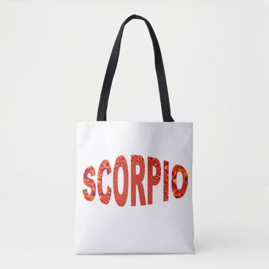 Tote Bag Scorpio - Firey Orange Bleu Jaune (Devant)