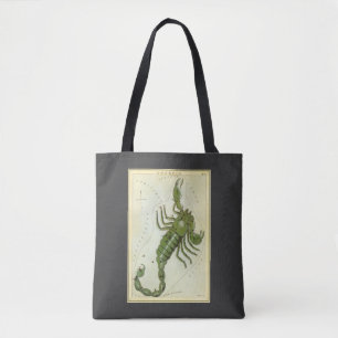 Tote Bag Scorpion, Constellation Vintage Urania's Mirror