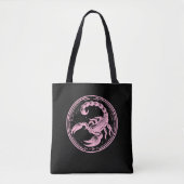 Tote Bag Scorpion rose Astrologie Scorpion SIGNE Zodiaque (Devant)