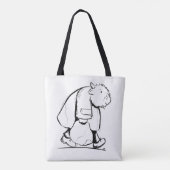 Tote Bag Scottish Highland Cow Goes Shopping (Dos)