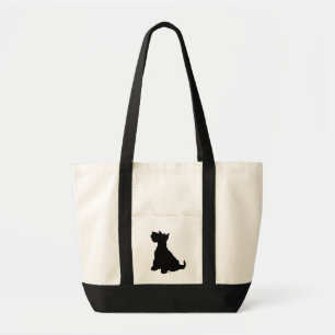 Tote Bag Scottish terrier silhouette