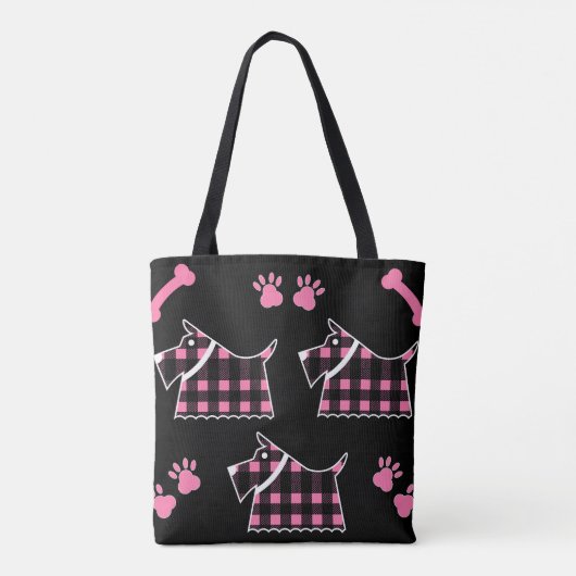 Tote Bag Scotty Terrier Chiens Cute Funny Terriers Race The (Dos)