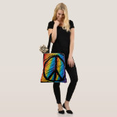 Tote Bag Scribble Rainbow Peace (Sur le modèle)