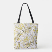 Tote Bag Scribbles Abstraits - moutarde et Brown (Dos)