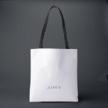 Tote Bag Script Argent moderne Monogramme de la servante<br><div class="desc">Ce sac fourre-tout de femme d'honneur monogrammed en argent moderne est le cadeau parfait pour elle. Le design de couleur gris argenté simple présente une typographie industrielle unique avec un style boho moderne. Personnalisable dans n'importe quelle couleur. Gardez le design minimal et élégant, en l'état, ou personnalisez-le en ajoutant vos...</div>