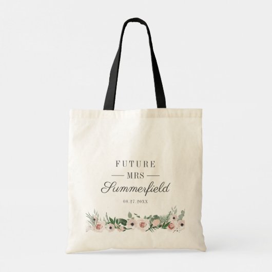 Tote Bag Script de Future Mrs pour la fête de mariage d'ava (Dos)