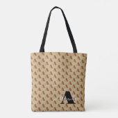 Tote Bag Script de monogramme Brown noir concepteur (Dos)