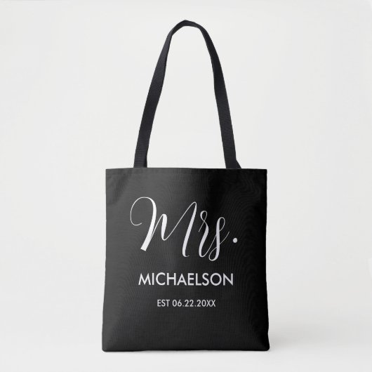 Tote Bag Script de typographie (Devant)