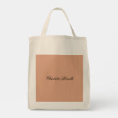 Tote Bag Script d'écriture manuscrite classique Votre nom (Dos)