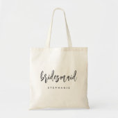 Tote Bag Script d'écriture manuscrite de la servante d'accu (Devant)
