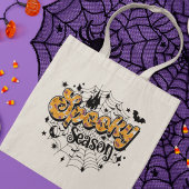 Tote Bag Script d'Halloween moderne de saison éffrayante