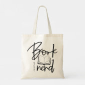 Tote Bag Script Nerd de Livre Minimal (Dos)