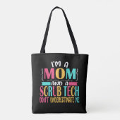 Tote Bag Scrub Tech Maman Surg Technicien Technicien Cadeau (Dos)