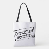 Tote Bag Scumbag certifié (Dos)