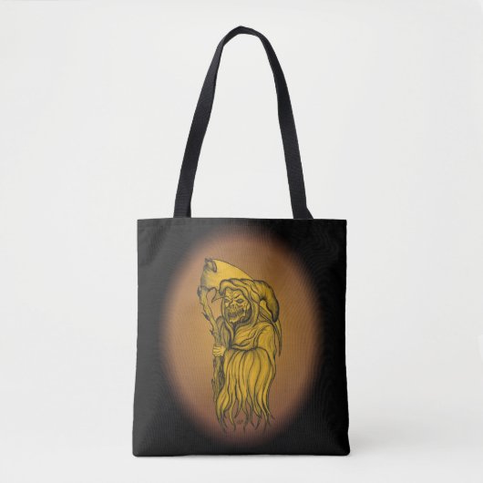 Tote Bag Scythe man - La Mort, Faucheuse Grim (Devant)